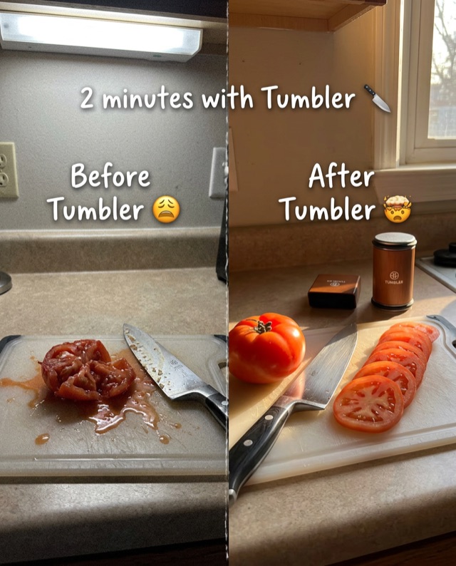 Before and after product demonstration design